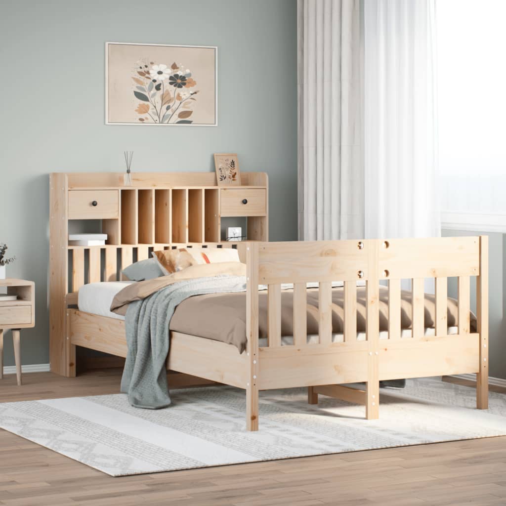 Bedframe zonder matras massief grenenhout 135x190 cm is nu te koop bij PeponiXL, paradijselijk wonen!
