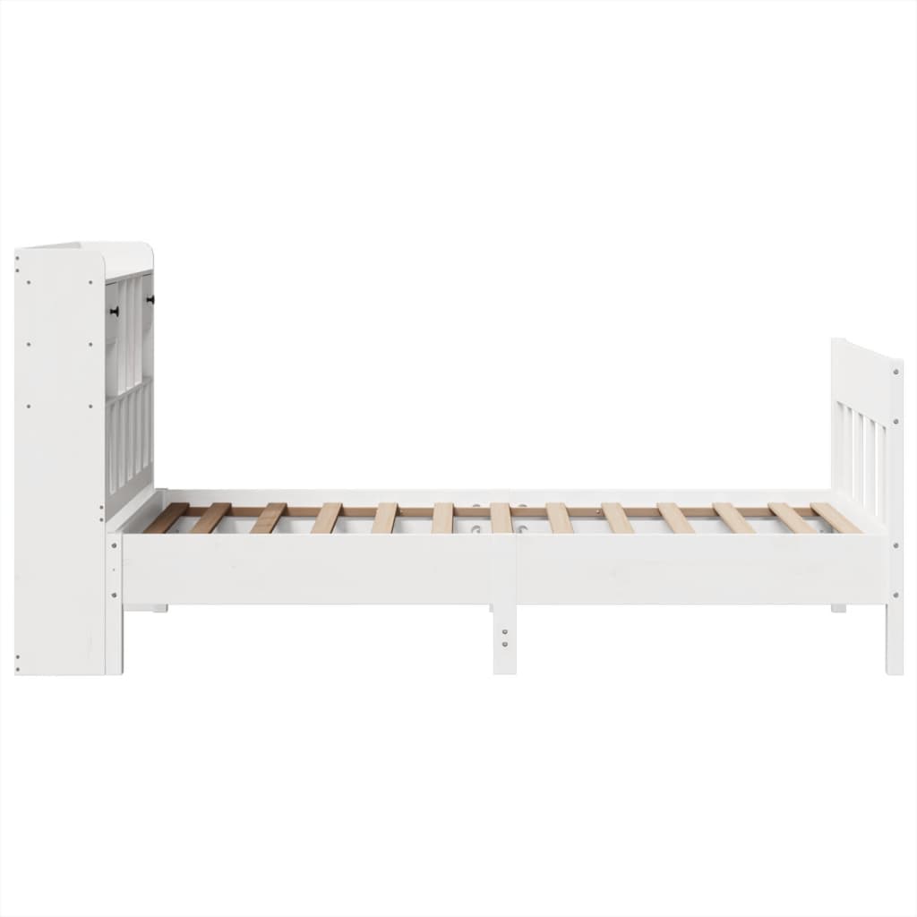 Bedframe zonder matras massief grenenhout wit 90x190 cm is nu te koop bij PeponiXL, paradijselijk wonen!