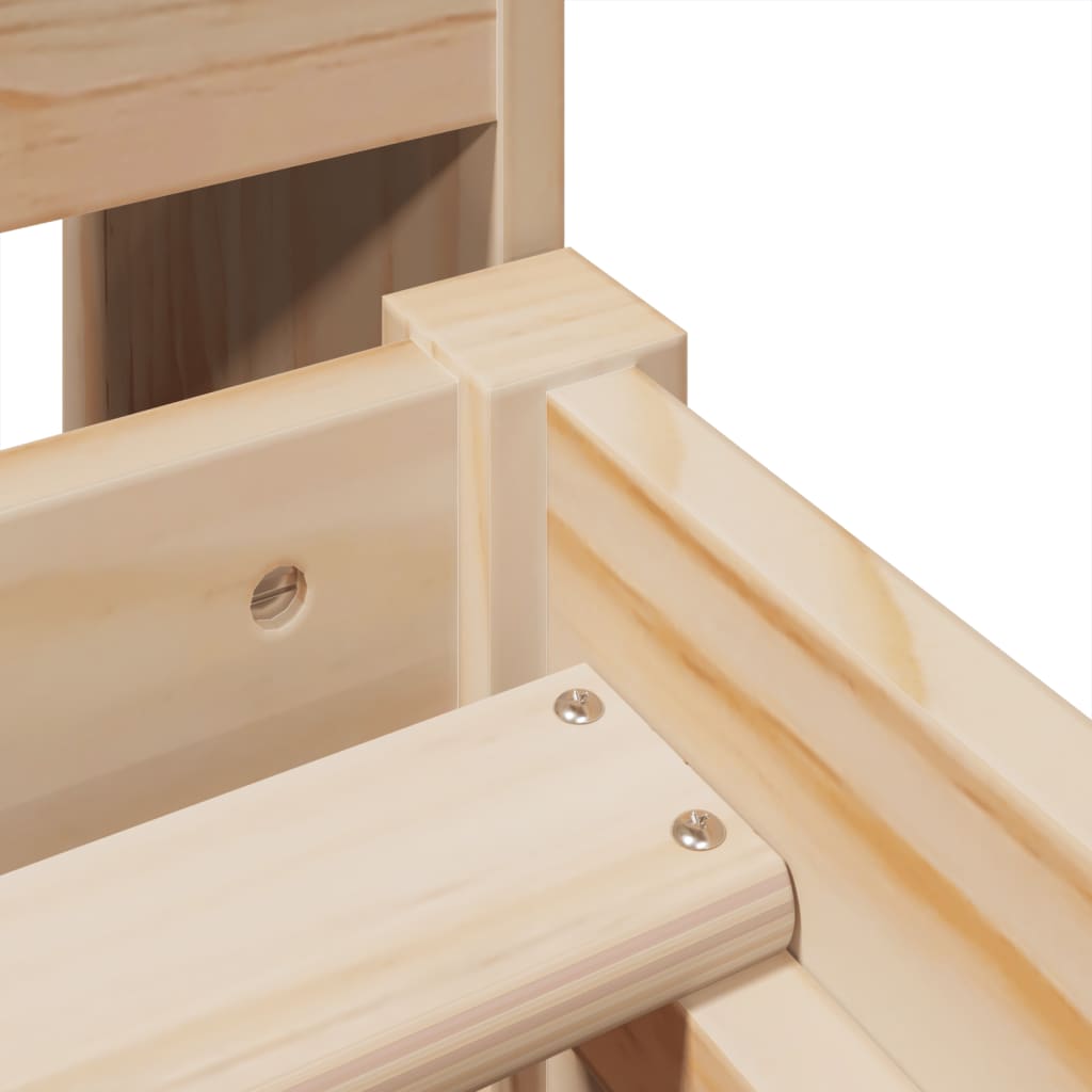 Bedframe zonder matras massief grenenhout 75x190 cm is nu te koop bij PeponiXL, paradijselijk wonen!