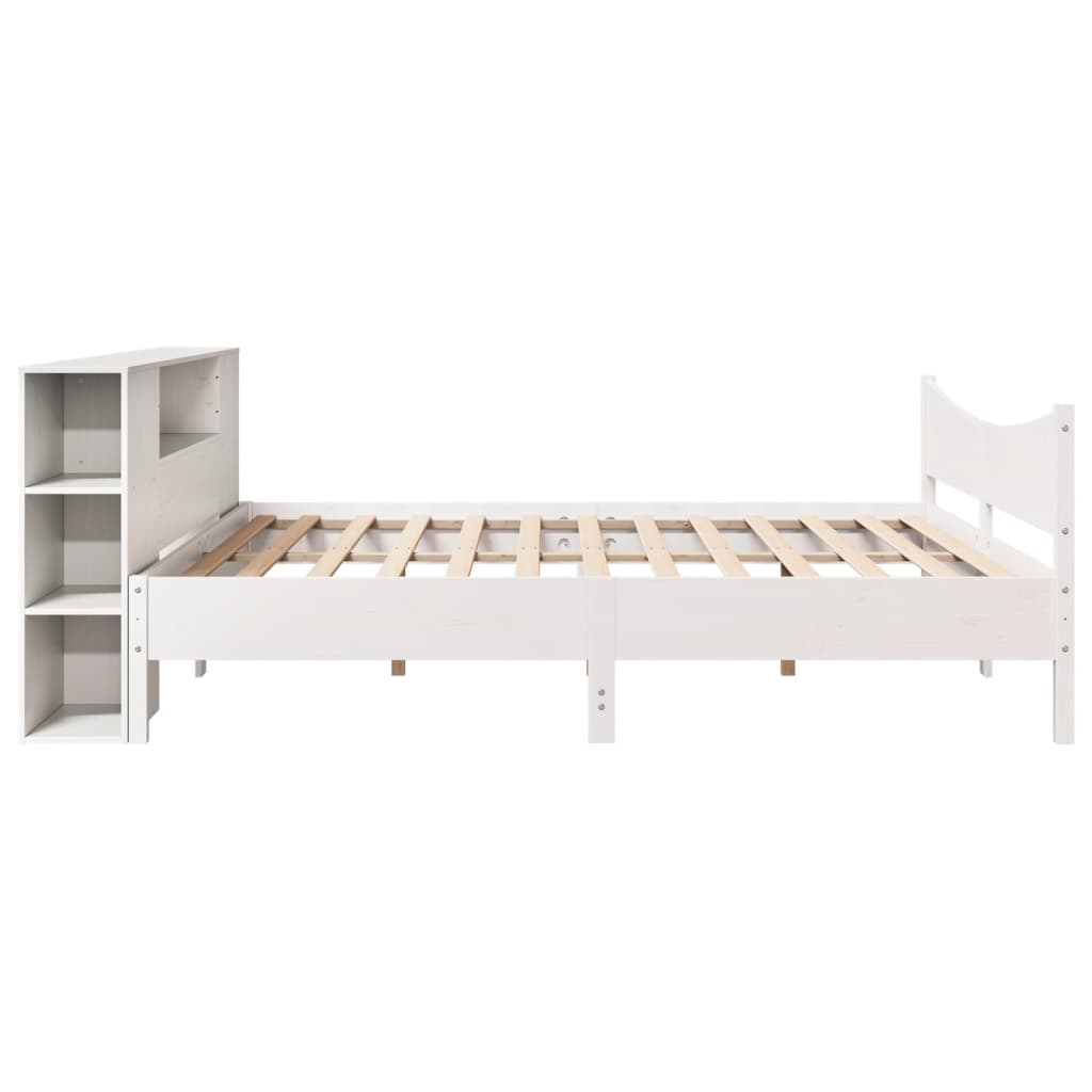 Bedframe zonder matras massief grenenhout wit 200x200 cm is nu te koop bij PeponiXL, paradijselijk wonen!