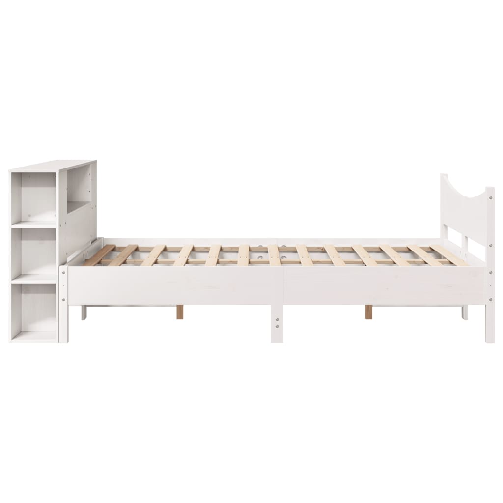 Bedframe zonder matras massief grenenhout wit 150x200 cm is nu te koop bij PeponiXL, paradijselijk wonen!