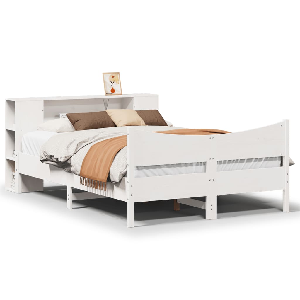Bedframe zonder matras massief grenenhout wit 140x200 cm is nu te koop bij PeponiXL, paradijselijk wonen!