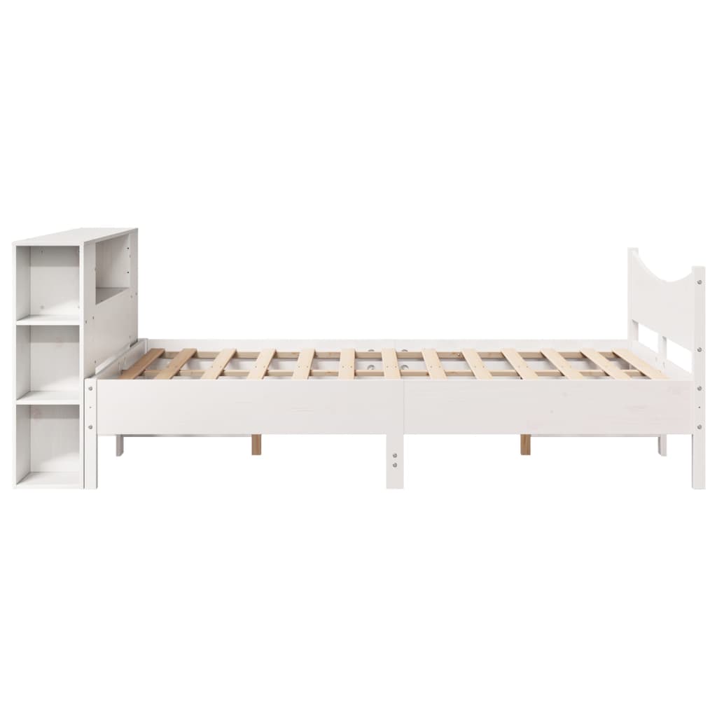 Bedframe zonder matras massief grenenhout wit 140x200 cm is nu te koop bij PeponiXL, paradijselijk wonen!