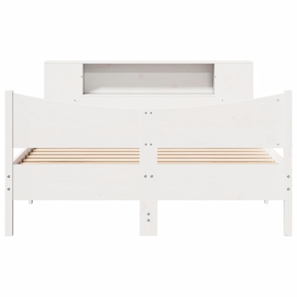 Bedframe zonder matras massief grenenhout wit 140x190 cm is nu te koop bij PeponiXL, paradijselijk wonen!