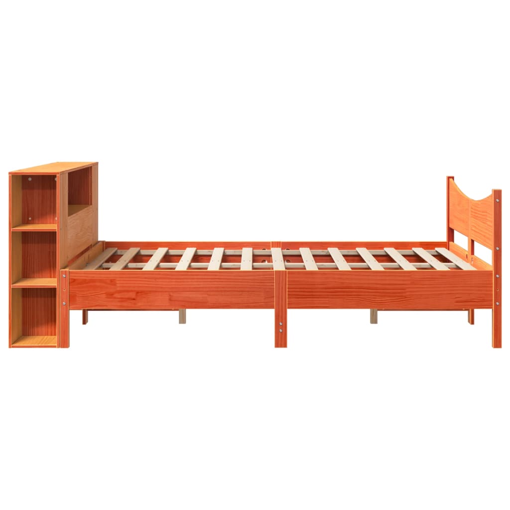 Bed met matras massief grenenhout wasbruin 140x190 cm is nu te koop bij PeponiXL, paradijselijk wonen!