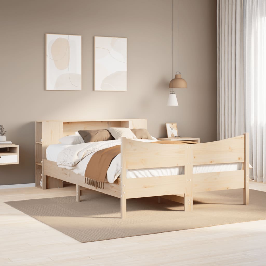 Bedframe zonder matras massief grenenhout 135x190 cm is nu te koop bij PeponiXL, paradijselijk wonen!