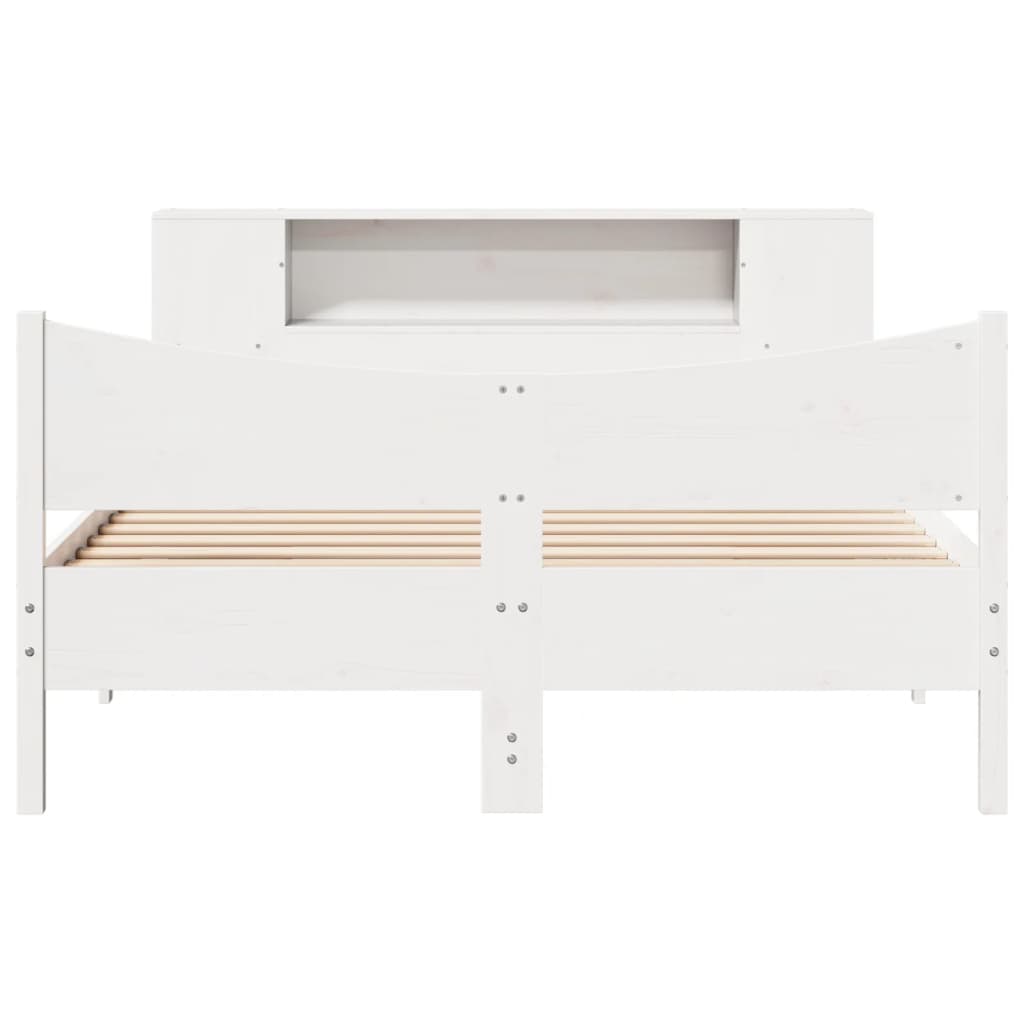 Bedframe zonder matras massief grenenhout wit 135x190 cm is nu te koop bij PeponiXL, paradijselijk wonen!