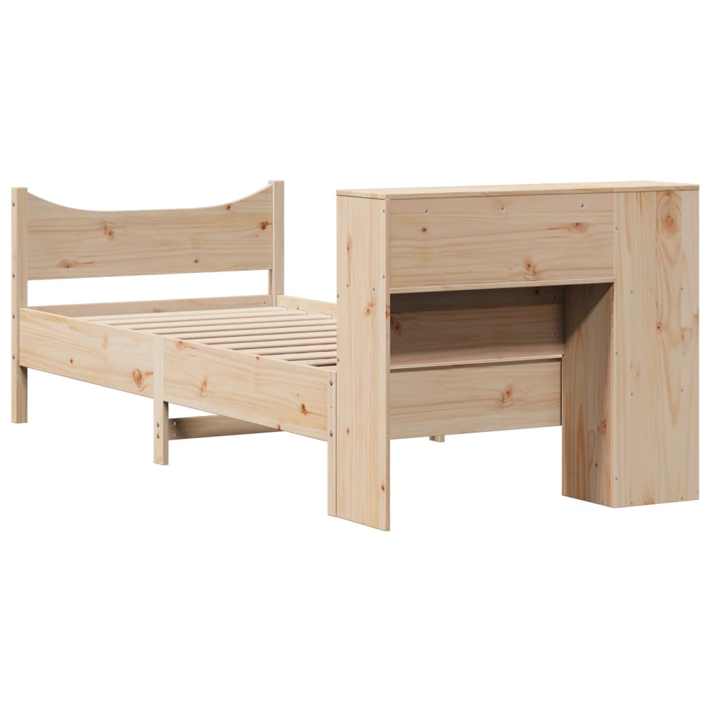 Bedframe zonder matras massief grenenhout 75x190 cm is nu te koop bij PeponiXL, paradijselijk wonen!