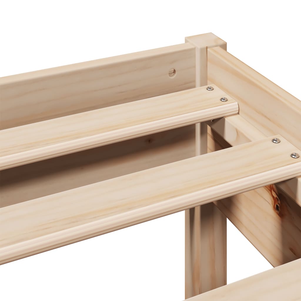 Bedframe zonder matras massief grenenhout 75x190 cm is nu te koop bij PeponiXL, paradijselijk wonen!