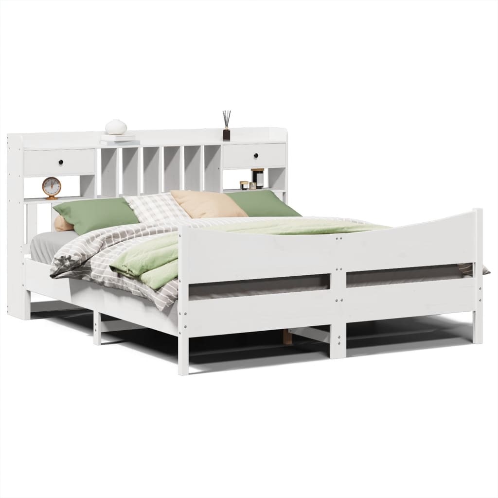 Bedframe zonder matras massief grenenhout wit 180x200 cm is nu te koop bij PeponiXL, paradijselijk wonen!