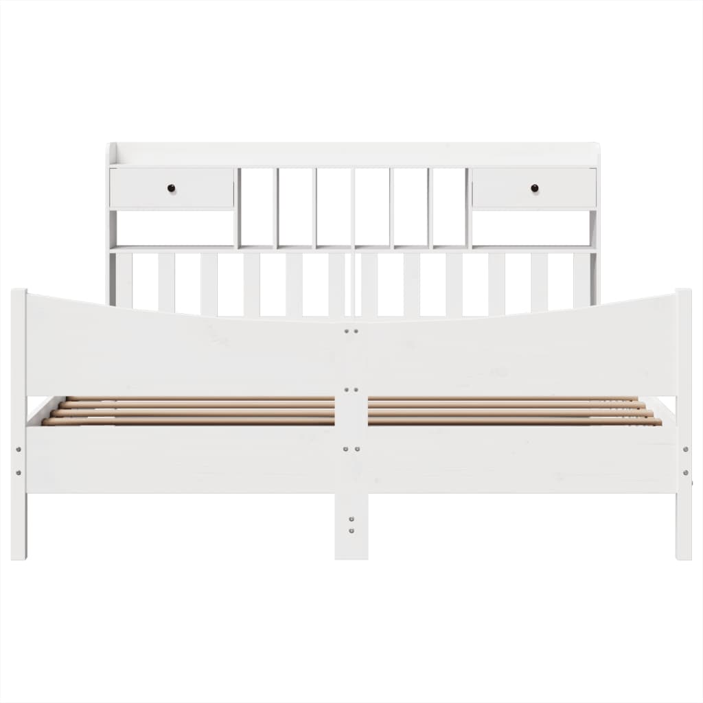 Bedframe zonder matras massief grenenhout wit 180x200 cm is nu te koop bij PeponiXL, paradijselijk wonen!