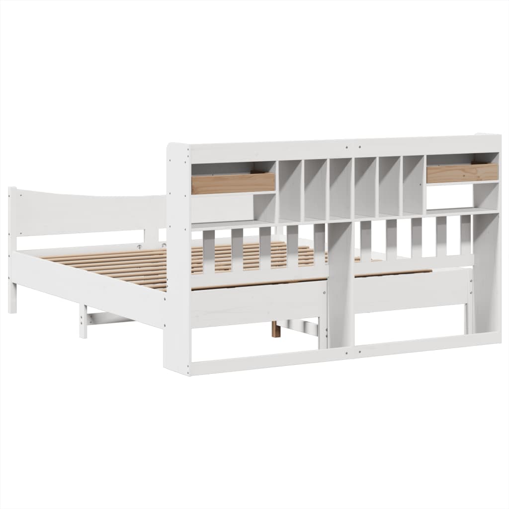 Bedframe zonder matras massief grenenhout wit 180x200 cm is nu te koop bij PeponiXL, paradijselijk wonen!