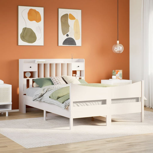 Bedframe zonder matras massief grenenhout wit 160x200 cm is nu te koop bij PeponiXL, paradijselijk wonen!