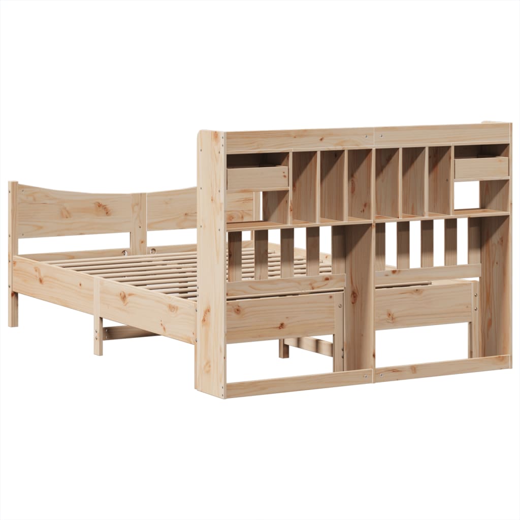 Bedframe zonder matras massief grenenhout 140x200 cm is nu te koop bij PeponiXL, paradijselijk wonen!