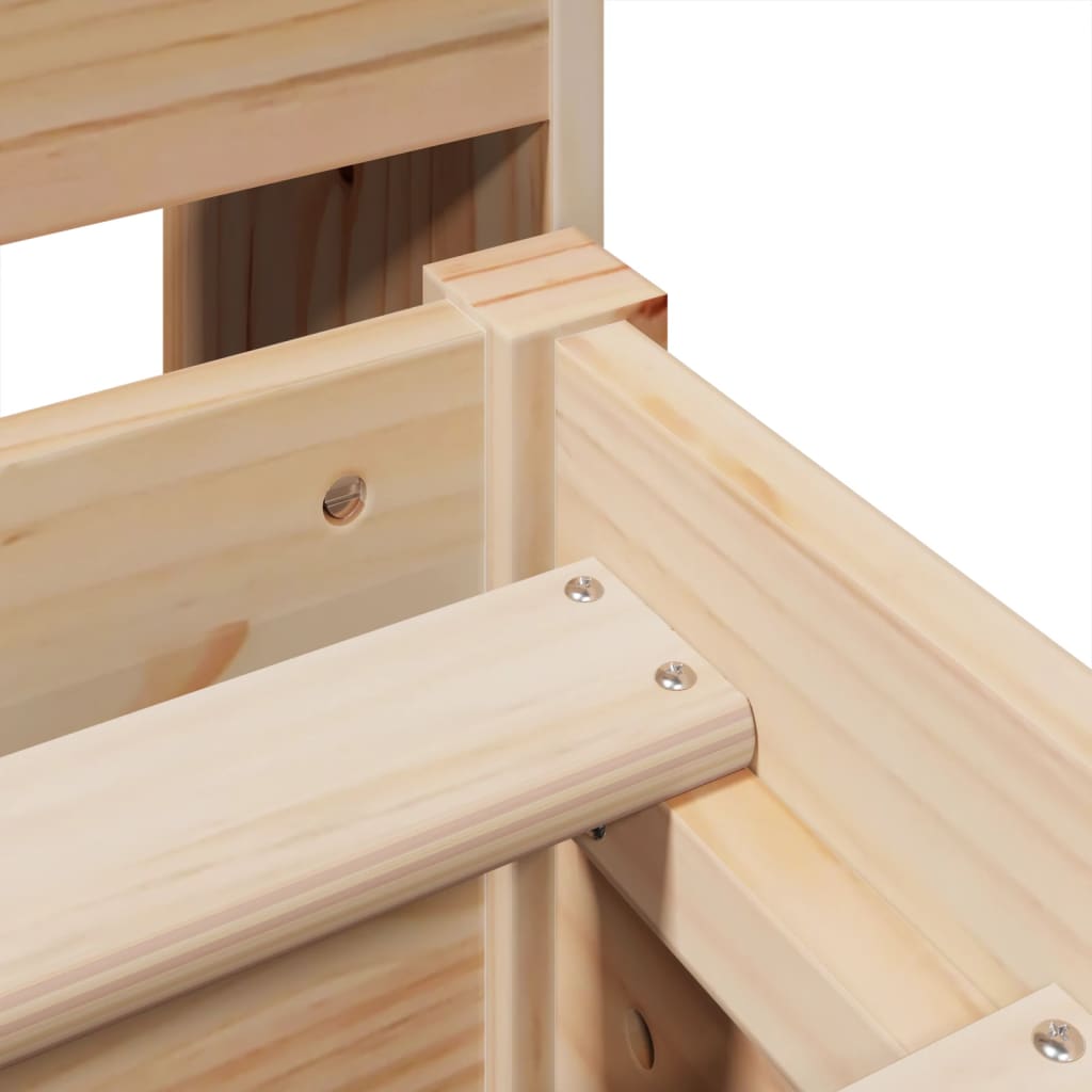 Bedframe zonder matras massief grenenhout 140x200 cm is nu te koop bij PeponiXL, paradijselijk wonen!