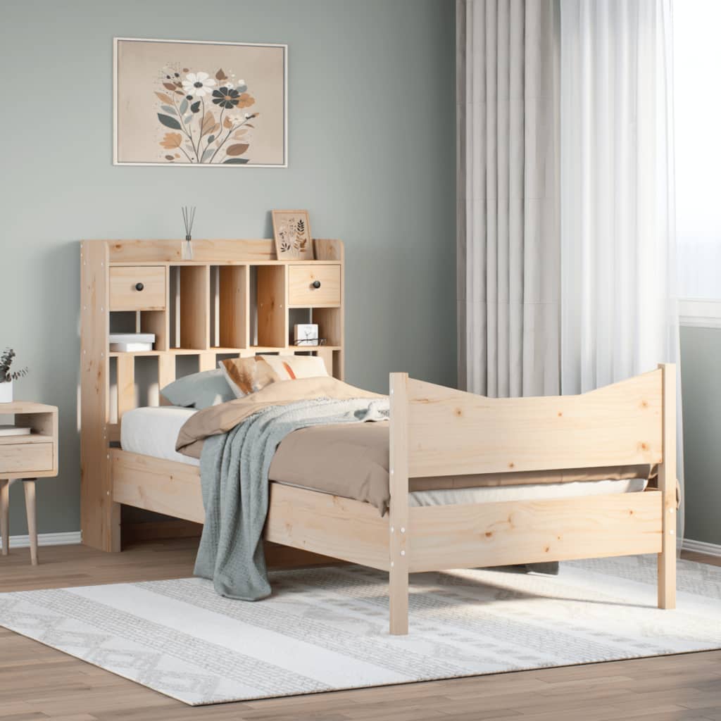 Bedframe zonder matras massief grenenhout 90x200 cm is nu te koop bij PeponiXL, paradijselijk wonen!