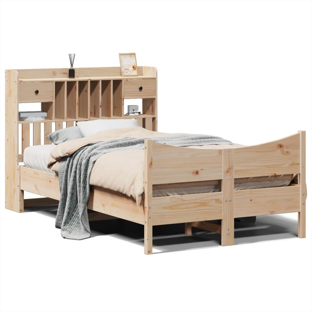 Bedframe zonder matras massief grenenhout 135x190 cm is nu te koop bij PeponiXL, paradijselijk wonen!