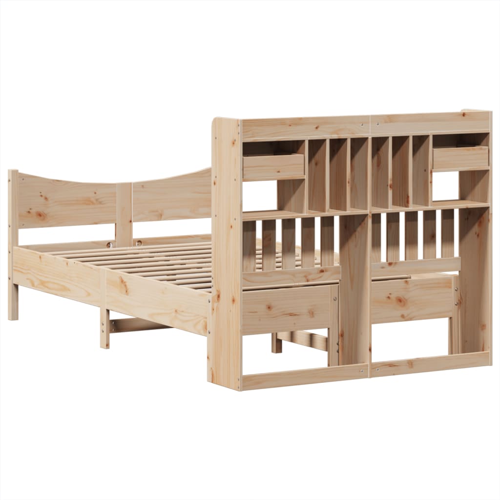 Bedframe zonder matras massief grenenhout 135x190 cm is nu te koop bij PeponiXL, paradijselijk wonen!