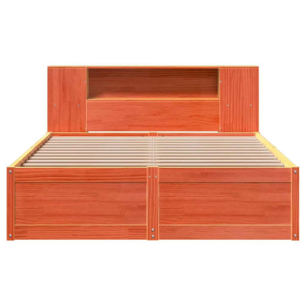 Bed met matras massief grenenhout wasbruin 140x190 cm is nu te koop bij PeponiXL, paradijselijk wonen!