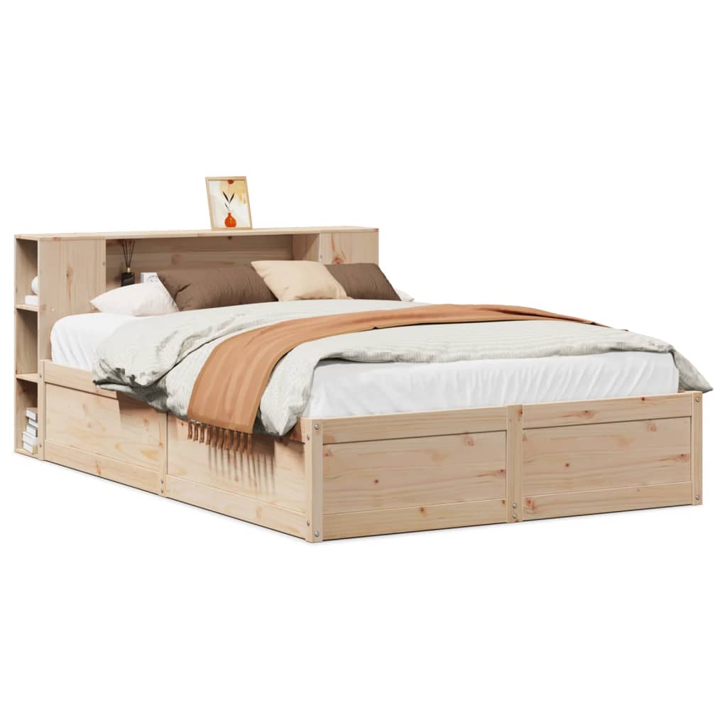Bedframe zonder matras massief grenenhout 135x190 cm is nu te koop bij PeponiXL, paradijselijk wonen!