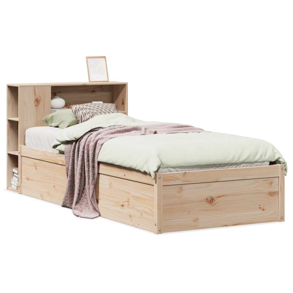 Bedframe zonder matras massief grenenhout 75x190 cm is nu te koop bij PeponiXL, paradijselijk wonen!