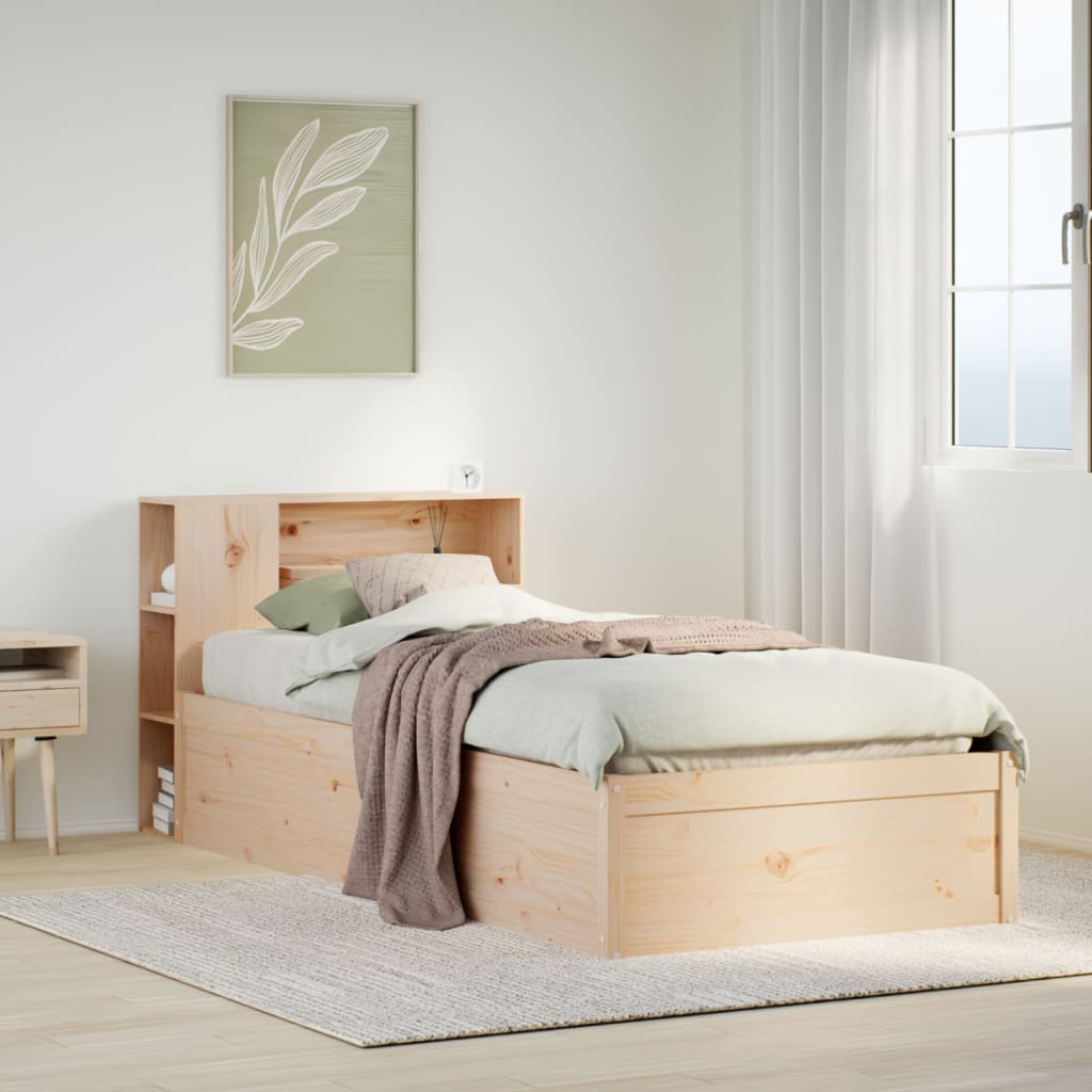 Bedframe zonder matras massief grenenhout 75x190 cm is nu te koop bij PeponiXL, paradijselijk wonen!