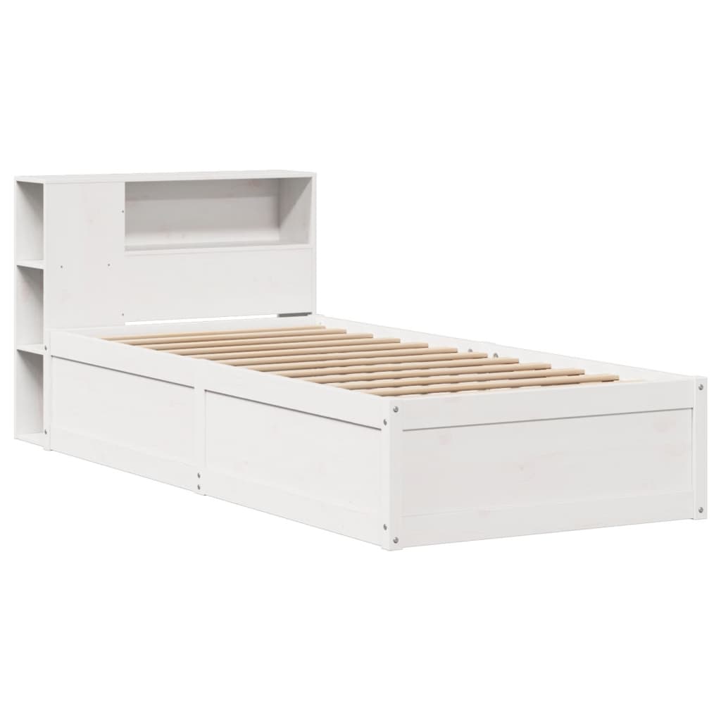 Bedframe zonder matras massief grenenhout wit 75x190 cm is nu te koop bij PeponiXL, paradijselijk wonen!
