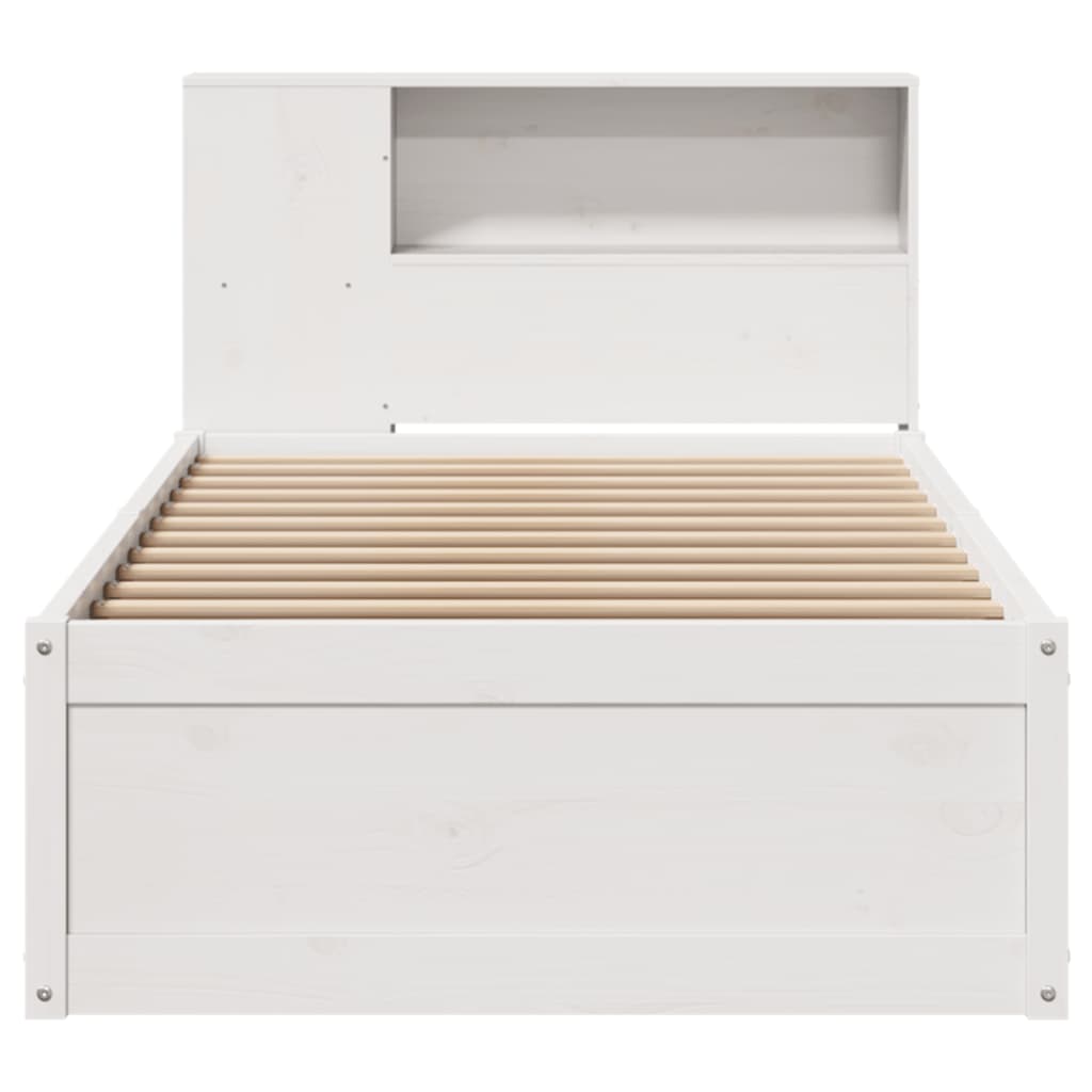 Bedframe zonder matras massief grenenhout wit 75x190 cm is nu te koop bij PeponiXL, paradijselijk wonen!