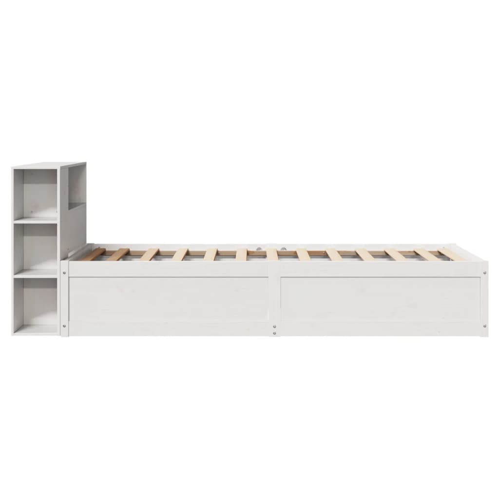 Bedframe zonder matras massief grenenhout wit 75x190 cm is nu te koop bij PeponiXL, paradijselijk wonen!