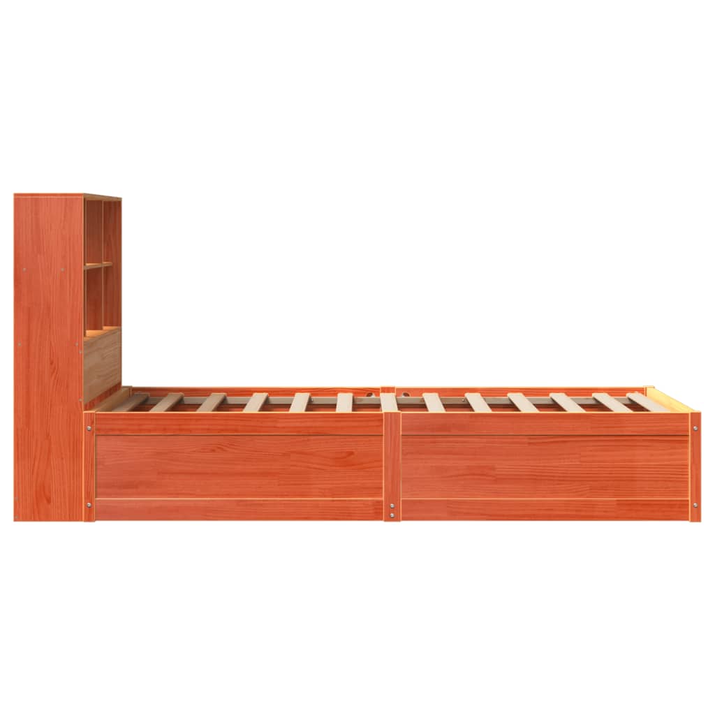 Bedframe zonder matras massief grenenhout wasbruin 100x200 cm is nu te koop bij PeponiXL, paradijselijk wonen!