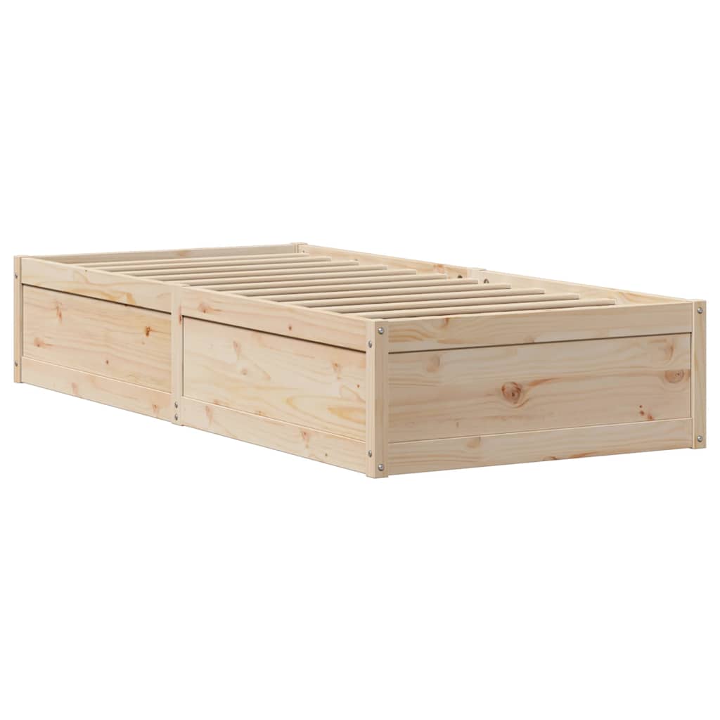 Bedframe zonder matras massief grenenhout 90x200 cm