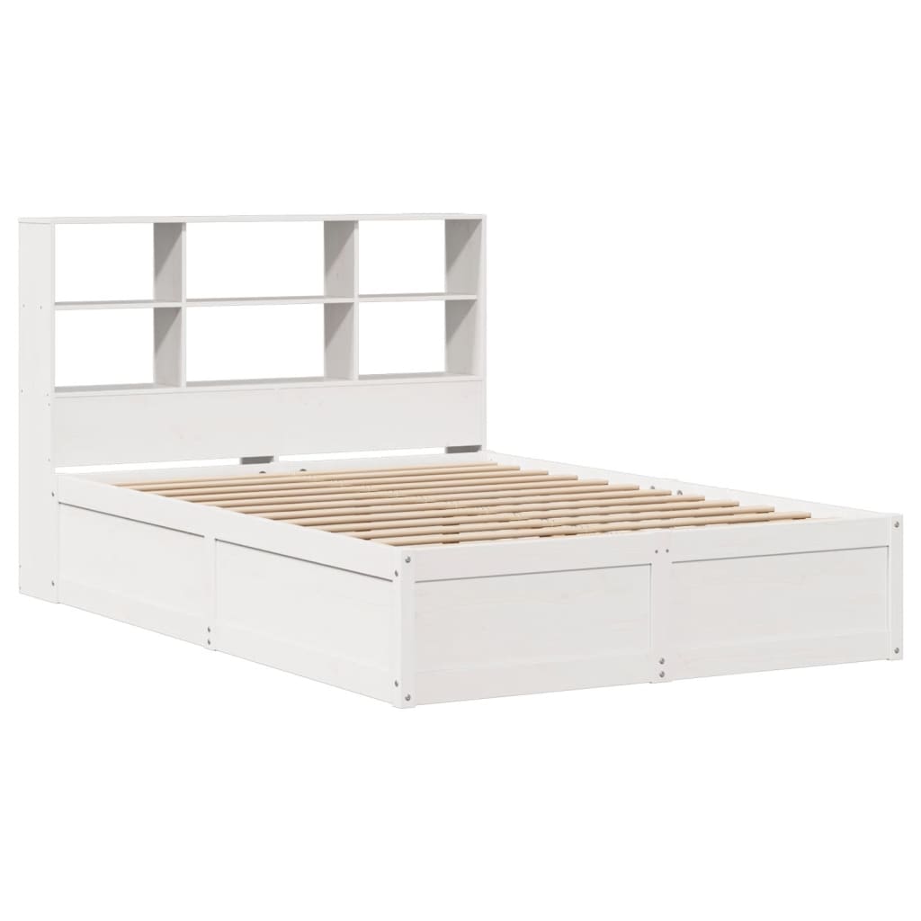 Bedframe zonder matras massief grenenhout wit 140x190 cm is nu te koop bij PeponiXL, paradijselijk wonen!