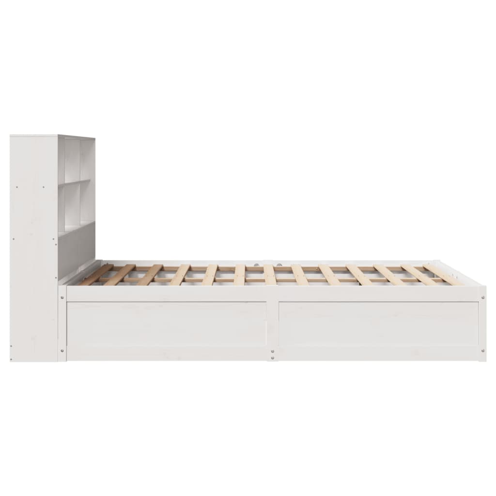 Bedframe zonder matras massief grenenhout wit 140x190 cm is nu te koop bij PeponiXL, paradijselijk wonen!