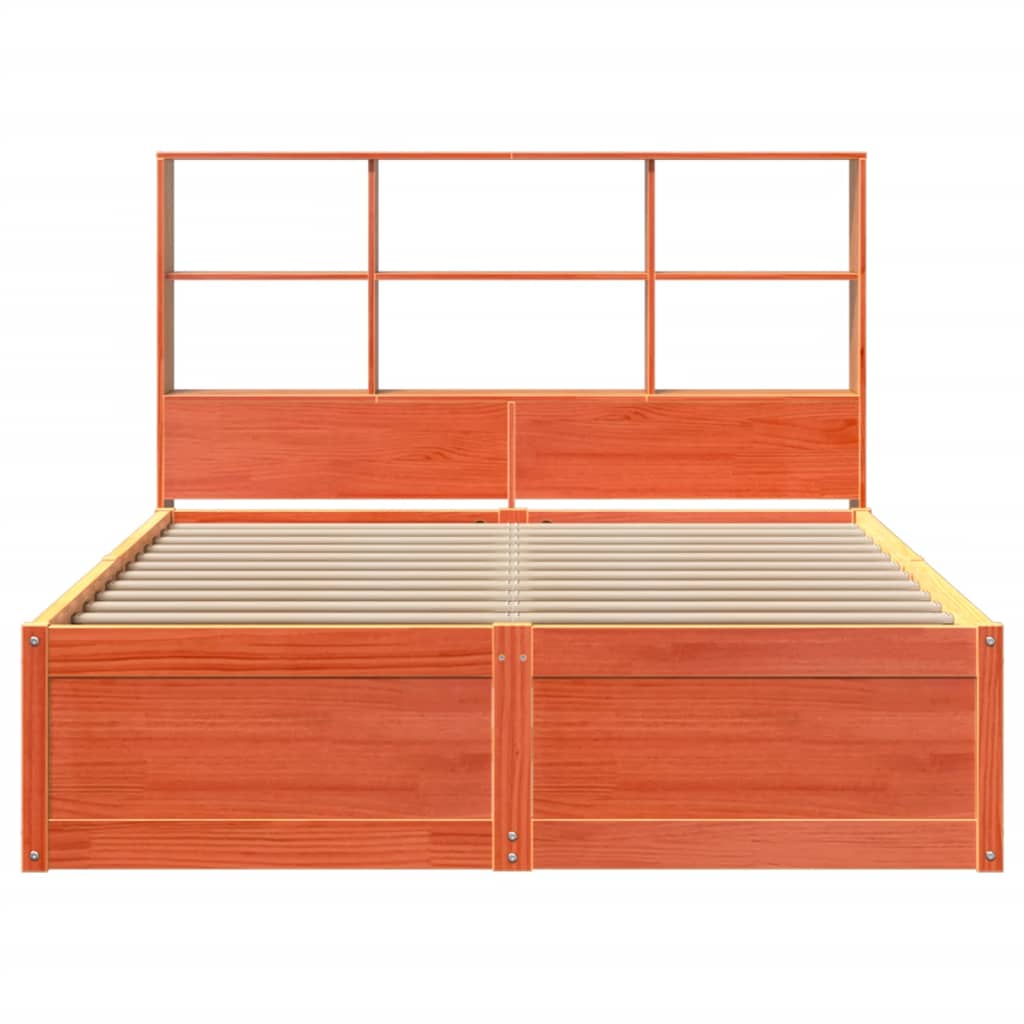 Bed met matras massief grenenhout wasbruin 140x190 cm is nu te koop bij PeponiXL, paradijselijk wonen!