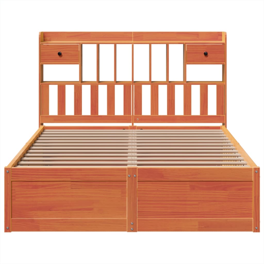 Bedframe zonder matras massief grenenhout wasbruin 160x200 cm is nu te koop bij PeponiXL, paradijselijk wonen!