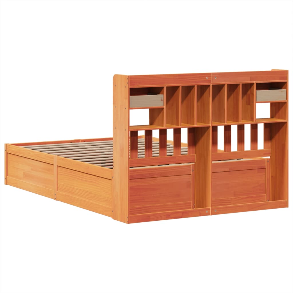 Bedframe zonder matras massief grenenhout wasbruin 160x200 cm is nu te koop bij PeponiXL, paradijselijk wonen!