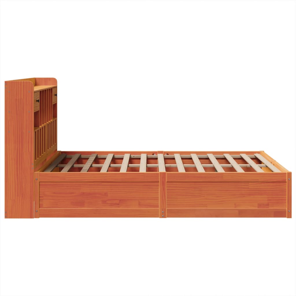 Bedframe zonder matras massief grenenhout wasbruin 140x200 cm is nu te koop bij PeponiXL, paradijselijk wonen!