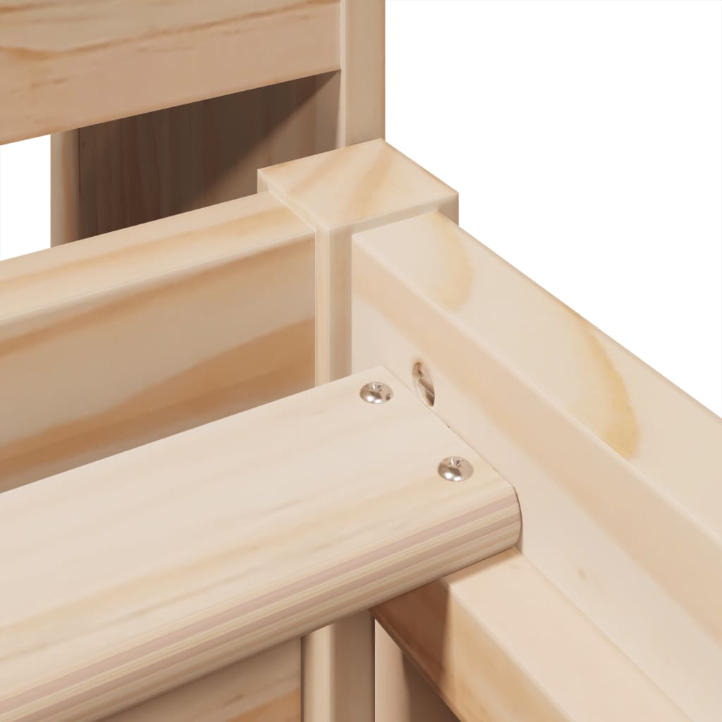 Bedframe zonder matras massief grenenhout 100x200 cm is nu te koop bij PeponiXL, paradijselijk wonen!