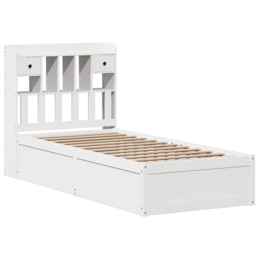 Bedframe zonder matras massief grenenhout wit 90x200 cm is nu te koop bij PeponiXL, paradijselijk wonen!