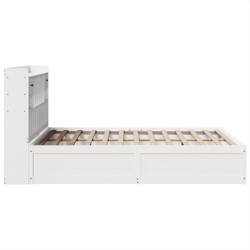 Bedframe zonder matras massief grenenhout wit 140x190 cm is nu te koop bij PeponiXL, paradijselijk wonen!