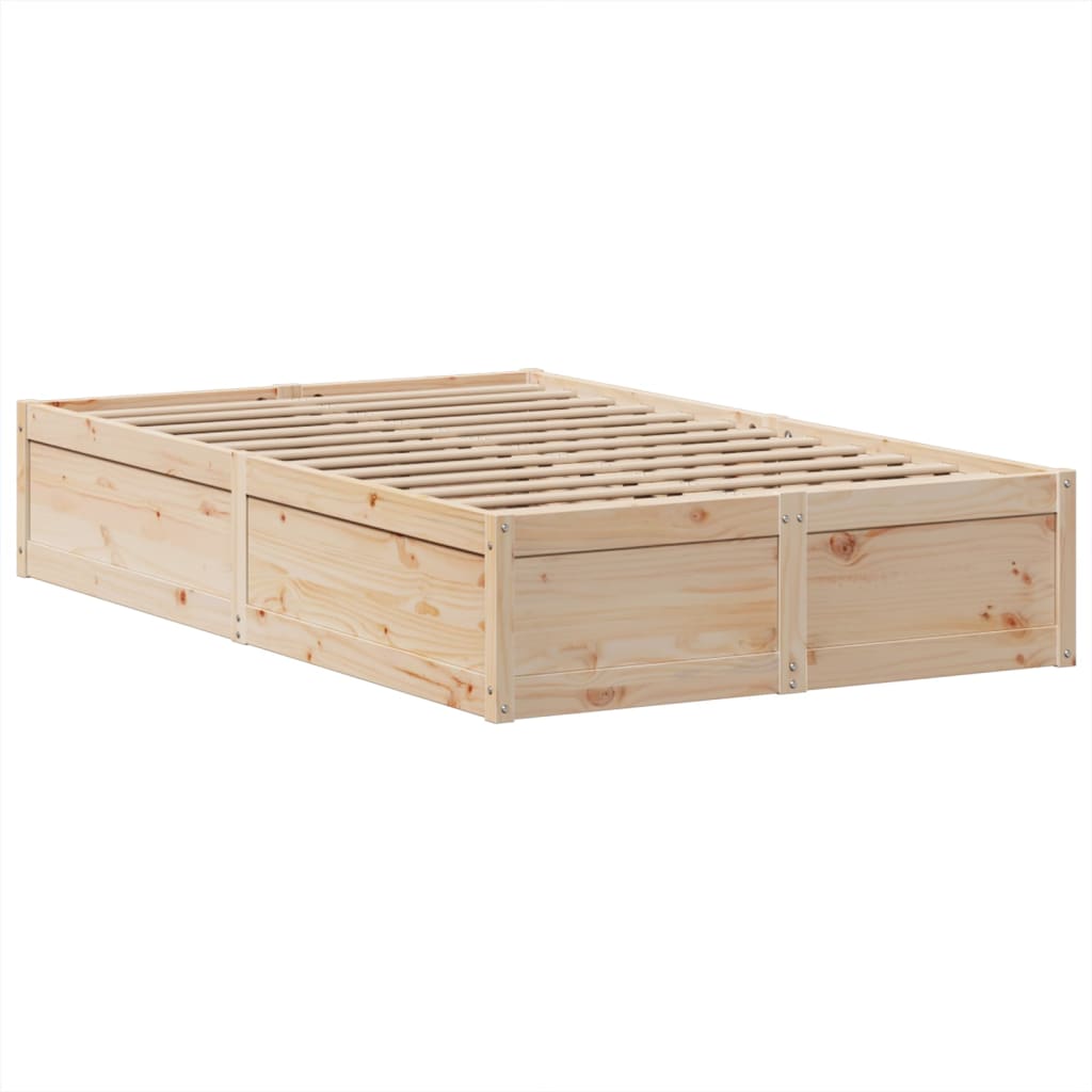 Bedframe zonder matras massief grenenhout 135x190 cm is nu te koop bij PeponiXL, paradijselijk wonen!