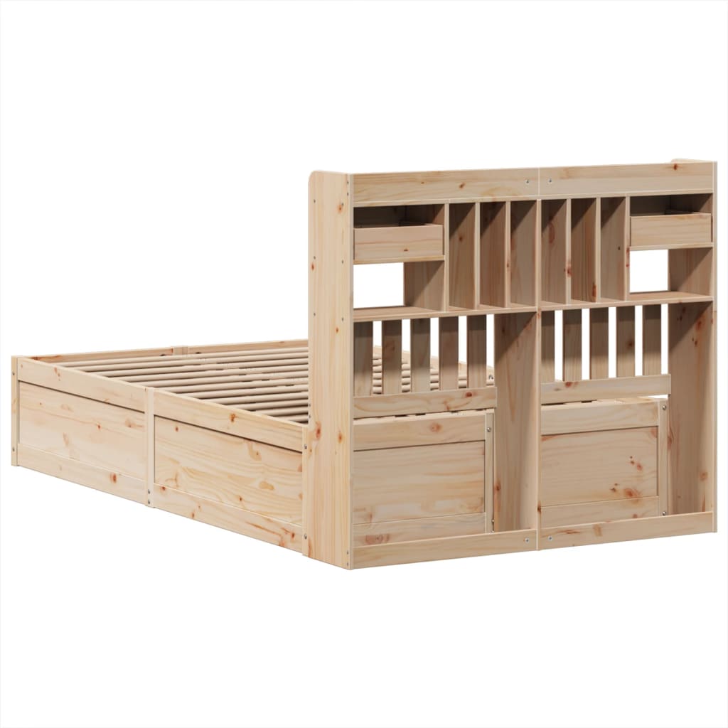 Bedframe zonder matras massief grenenhout 135x190 cm is nu te koop bij PeponiXL, paradijselijk wonen!