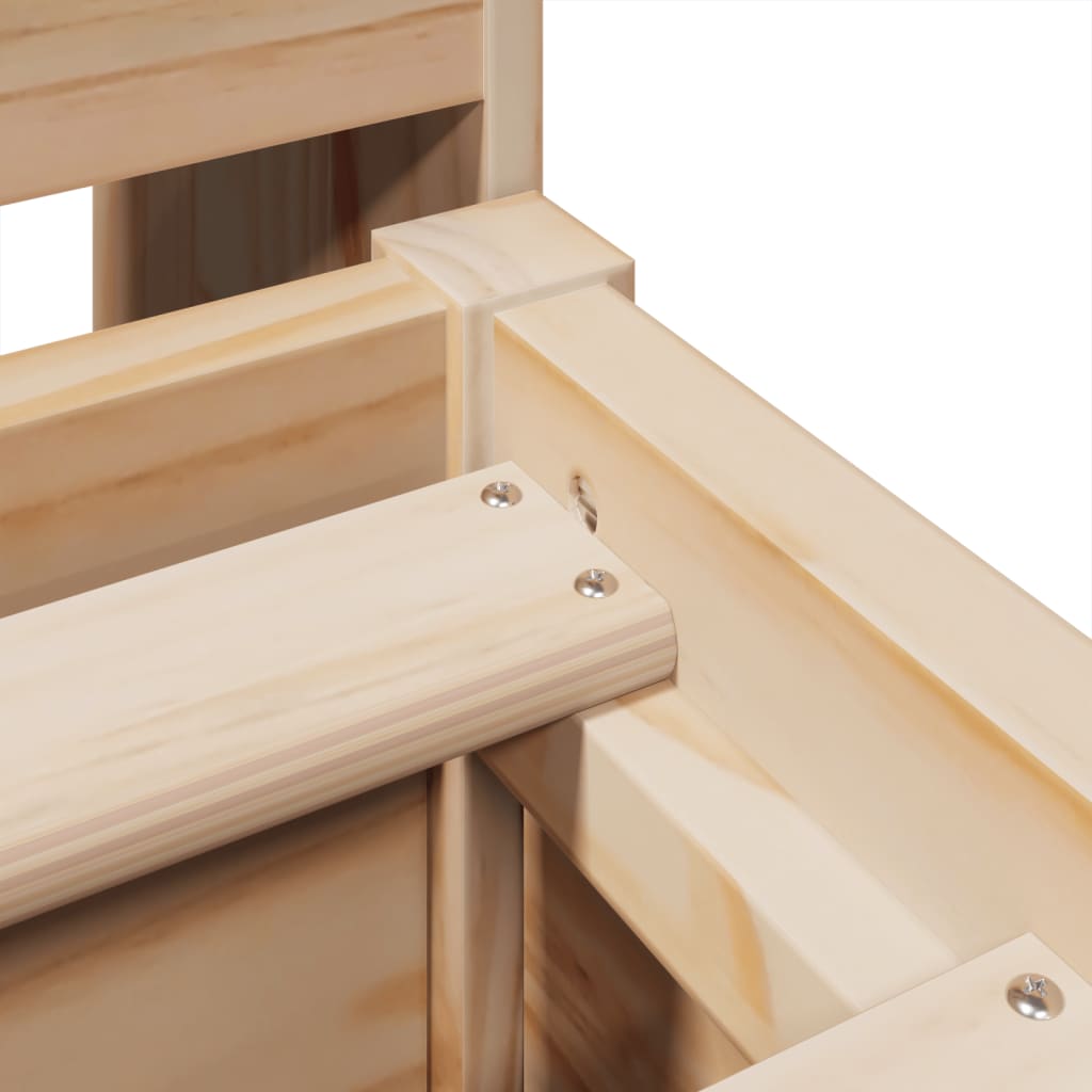 Bedframe zonder matras massief grenenhout 135x190 cm is nu te koop bij PeponiXL, paradijselijk wonen!