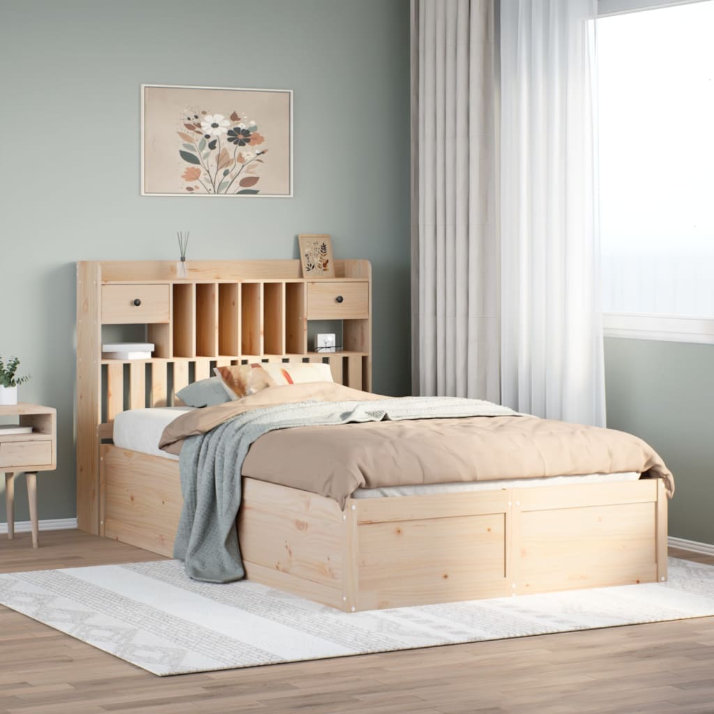 Bedframe zonder matras massief grenenhout 135x190 cm is nu te koop bij PeponiXL, paradijselijk wonen!