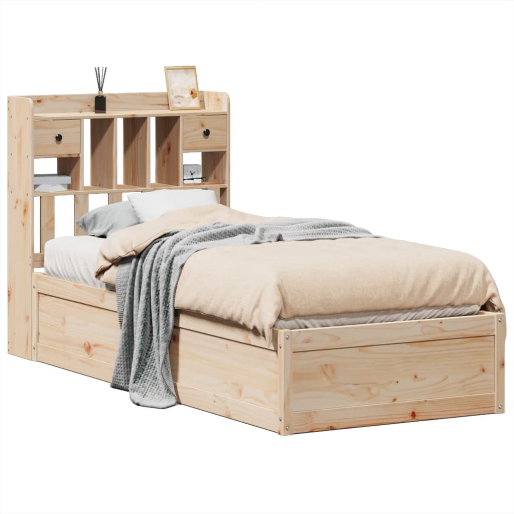 Bedframe zonder matras massief grenenhout 75x190 cm is nu te koop bij PeponiXL, paradijselijk wonen!