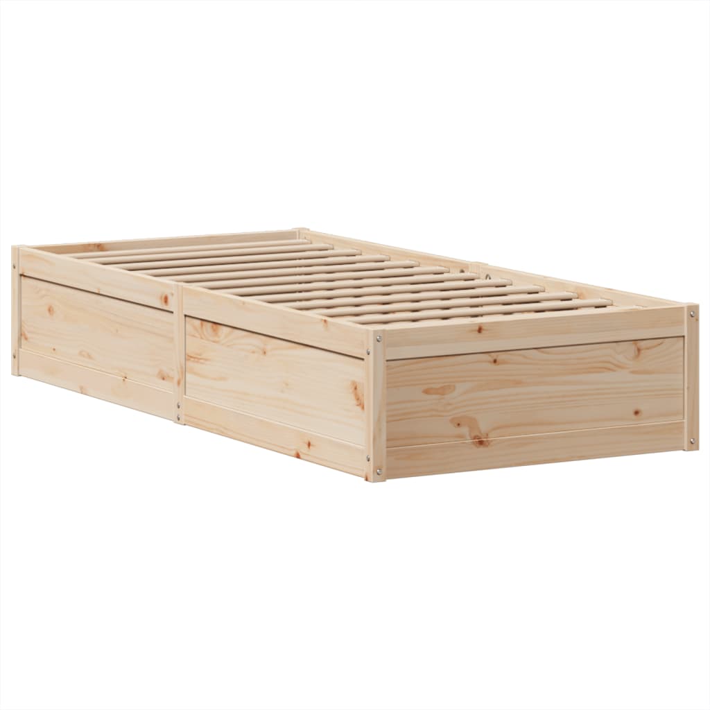 Bedframe zonder matras massief grenenhout 75x190 cm is nu te koop bij PeponiXL, paradijselijk wonen!