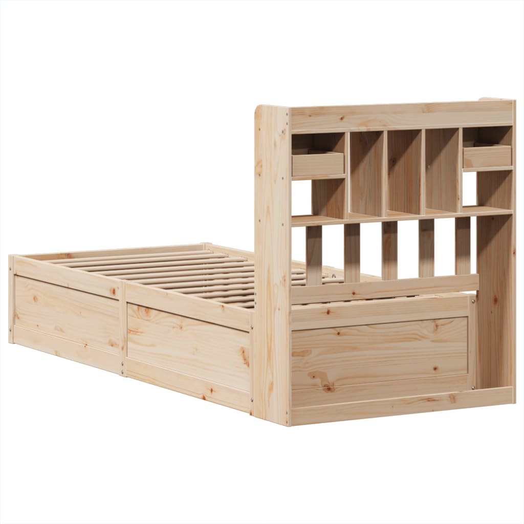 Bedframe zonder matras massief grenenhout 75x190 cm is nu te koop bij PeponiXL, paradijselijk wonen!