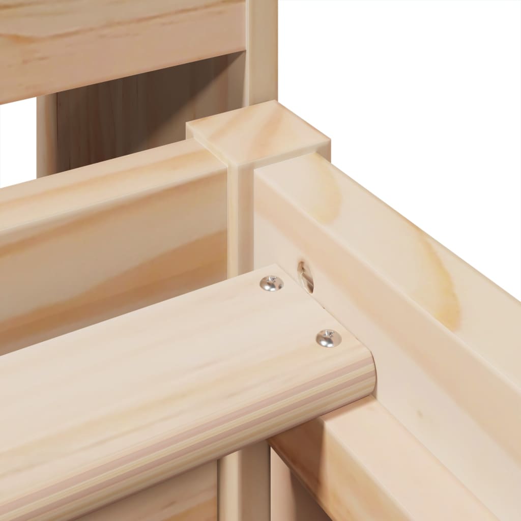 Bedframe zonder matras massief grenenhout 75x190 cm is nu te koop bij PeponiXL, paradijselijk wonen!