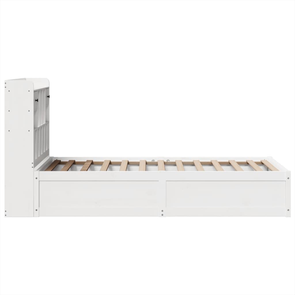 Bedframe zonder matras massief grenenhout wit 75x190 cm is nu te koop bij PeponiXL, paradijselijk wonen!