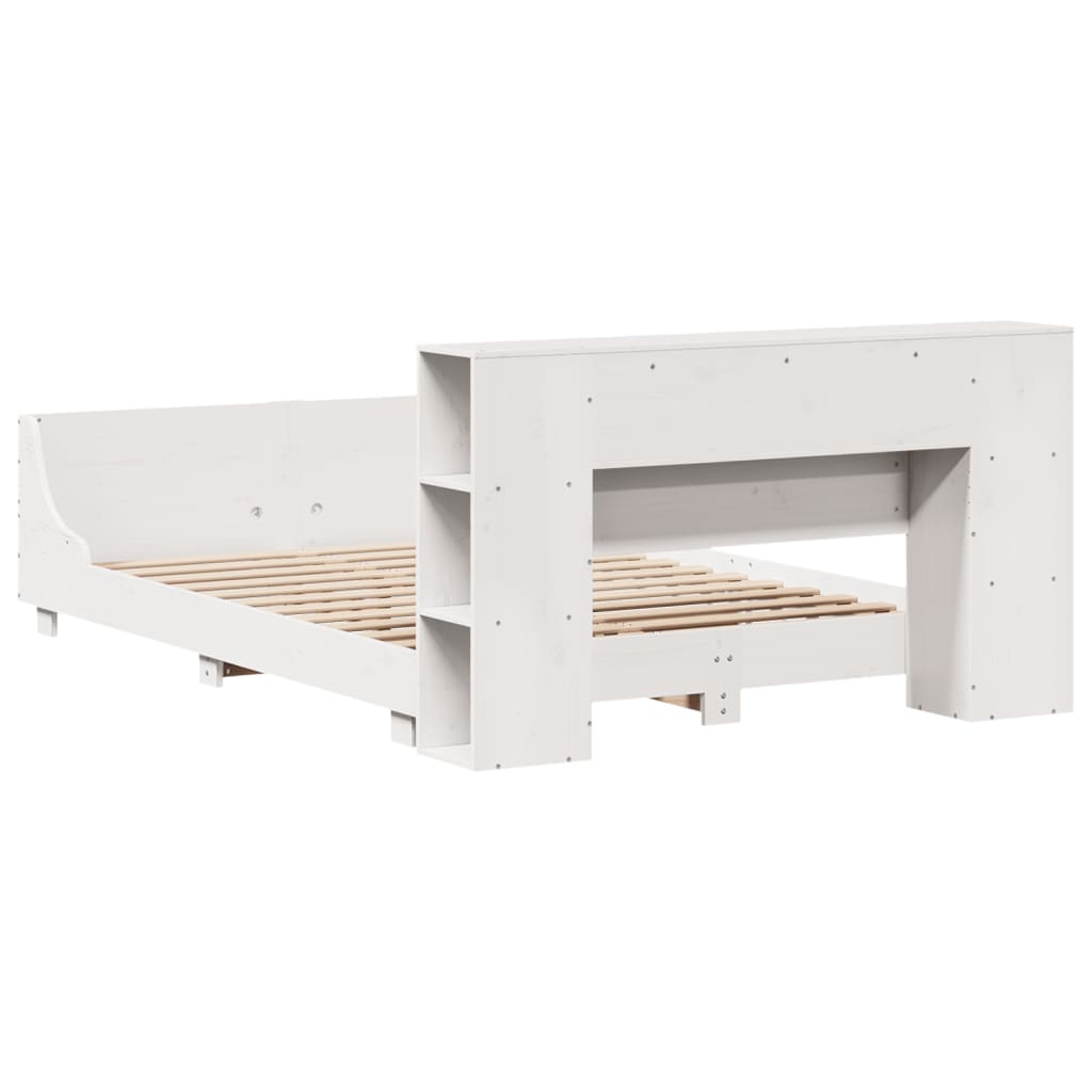 Bedframe zonder matras massief grenenhout wit 160x200 cm is nu te koop bij PeponiXL, paradijselijk wonen!